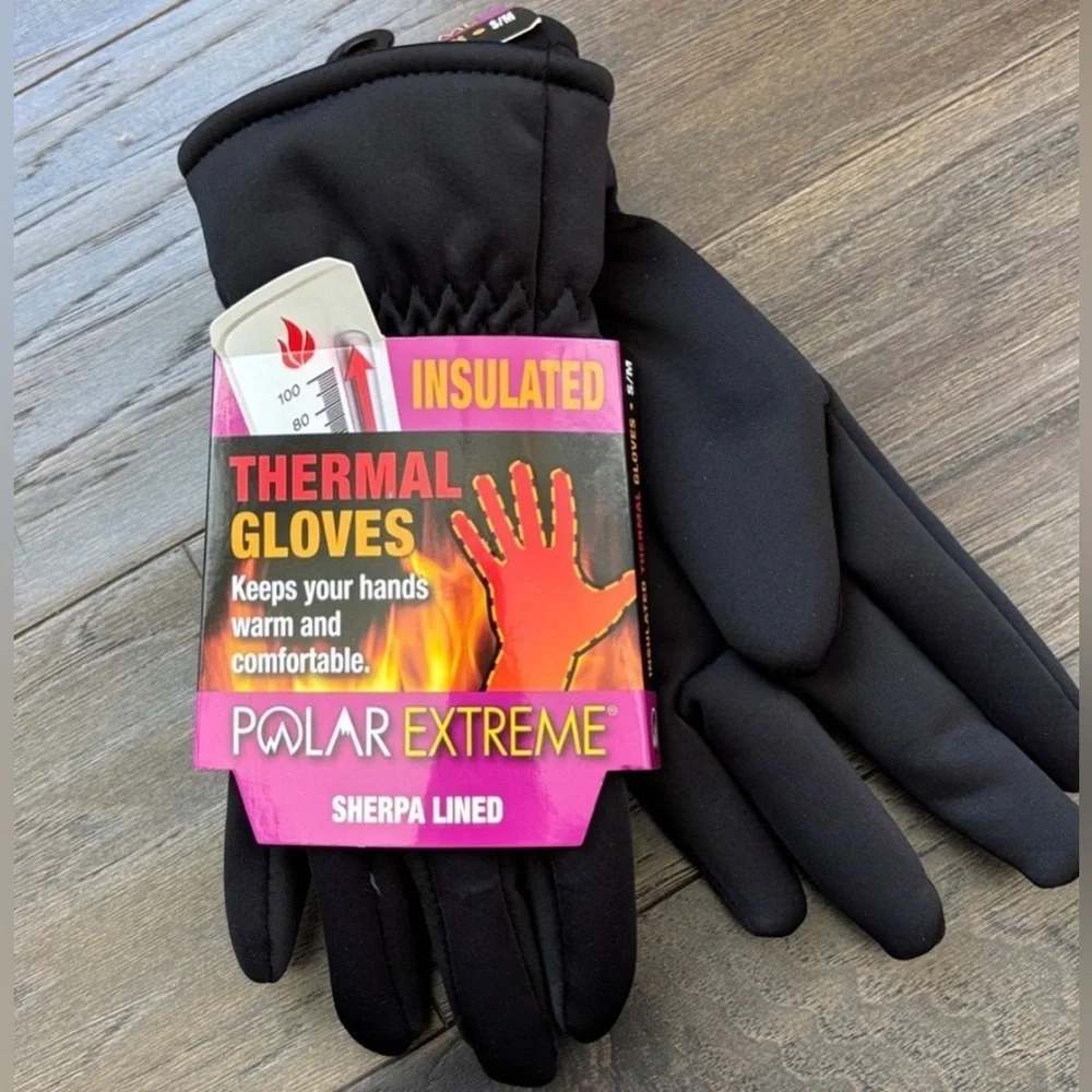 Polar Extreme Insulated Thermal gloves,sherpa lined, moisture managment,winter